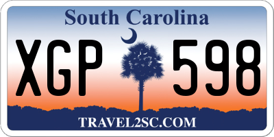 SC license plate XGP598