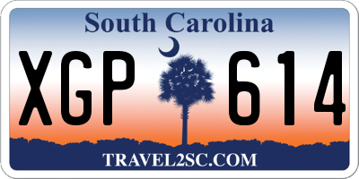 SC license plate XGP614