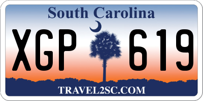 SC license plate XGP619