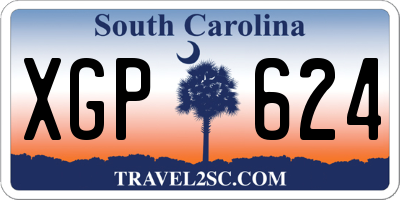 SC license plate XGP624