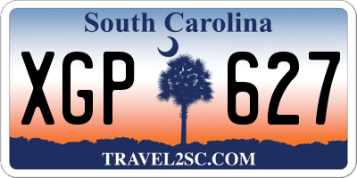 SC license plate XGP627