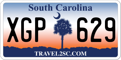 SC license plate XGP629