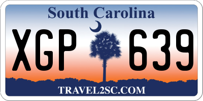 SC license plate XGP639
