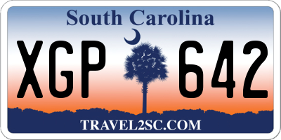 SC license plate XGP642