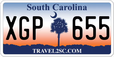 SC license plate XGP655