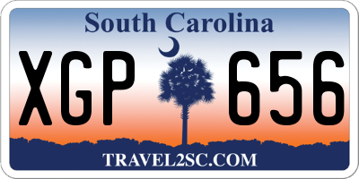 SC license plate XGP656