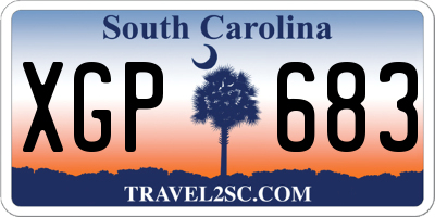 SC license plate XGP683