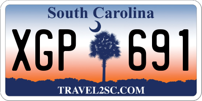 SC license plate XGP691