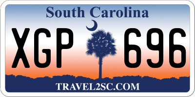 SC license plate XGP696