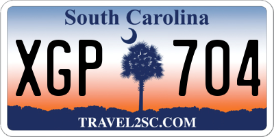 SC license plate XGP704