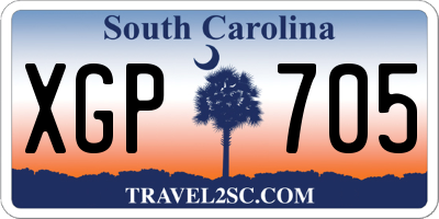 SC license plate XGP705