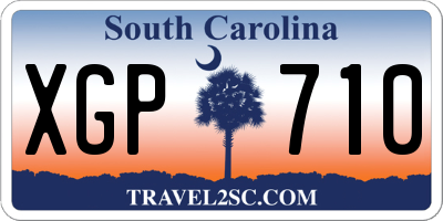 SC license plate XGP710