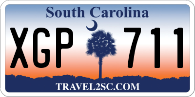 SC license plate XGP711