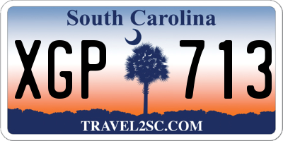 SC license plate XGP713