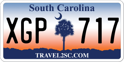 SC license plate XGP717