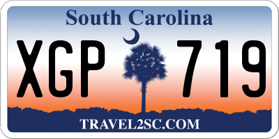 SC license plate XGP719