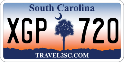 SC license plate XGP720