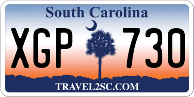 SC license plate XGP730