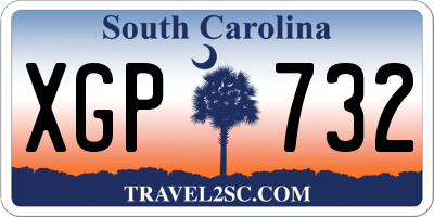 SC license plate XGP732