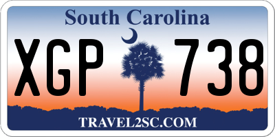 SC license plate XGP738