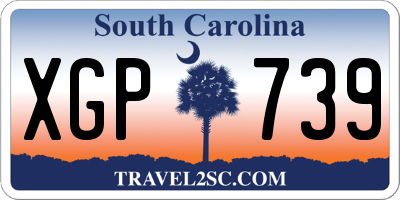 SC license plate XGP739