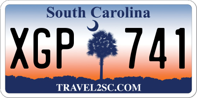 SC license plate XGP741