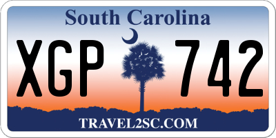 SC license plate XGP742