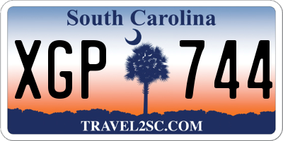 SC license plate XGP744