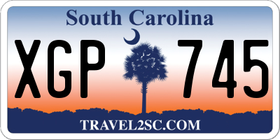 SC license plate XGP745