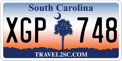 SC license plate XGP748