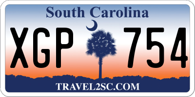 SC license plate XGP754