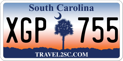 SC license plate XGP755