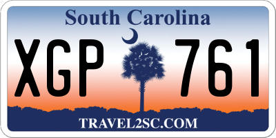 SC license plate XGP761