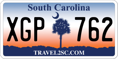 SC license plate XGP762