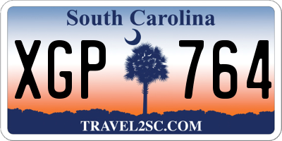 SC license plate XGP764