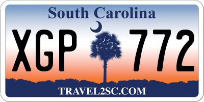 SC license plate XGP772