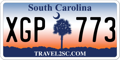 SC license plate XGP773