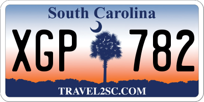 SC license plate XGP782