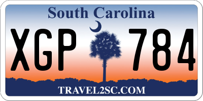 SC license plate XGP784