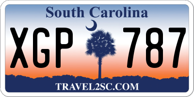 SC license plate XGP787