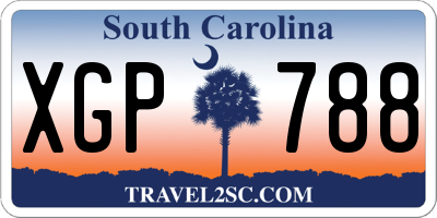 SC license plate XGP788