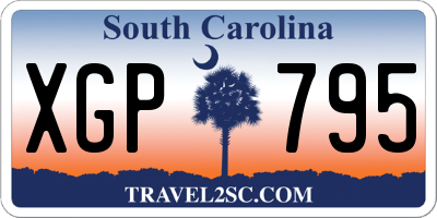 SC license plate XGP795
