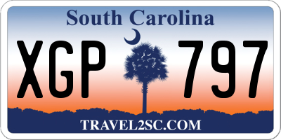 SC license plate XGP797