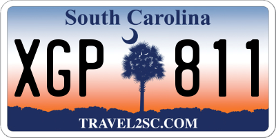 SC license plate XGP811