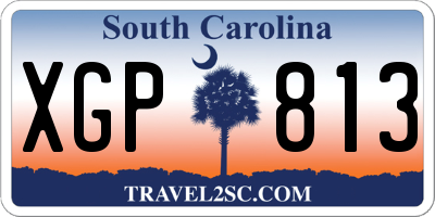 SC license plate XGP813