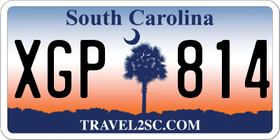 SC license plate XGP814