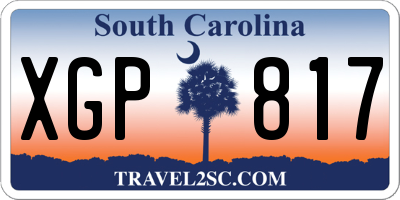 SC license plate XGP817