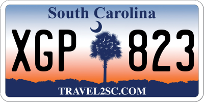 SC license plate XGP823