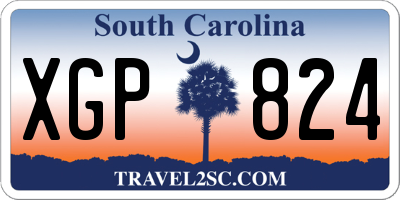SC license plate XGP824