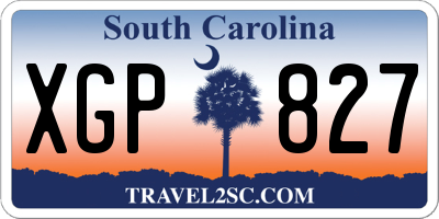SC license plate XGP827